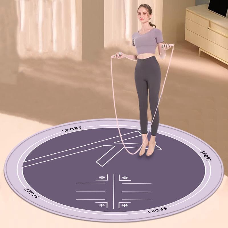 Runde stoßdämpfende, rutschfeste Schallschutzmatte für Seilspringen, Yoga & Fitness