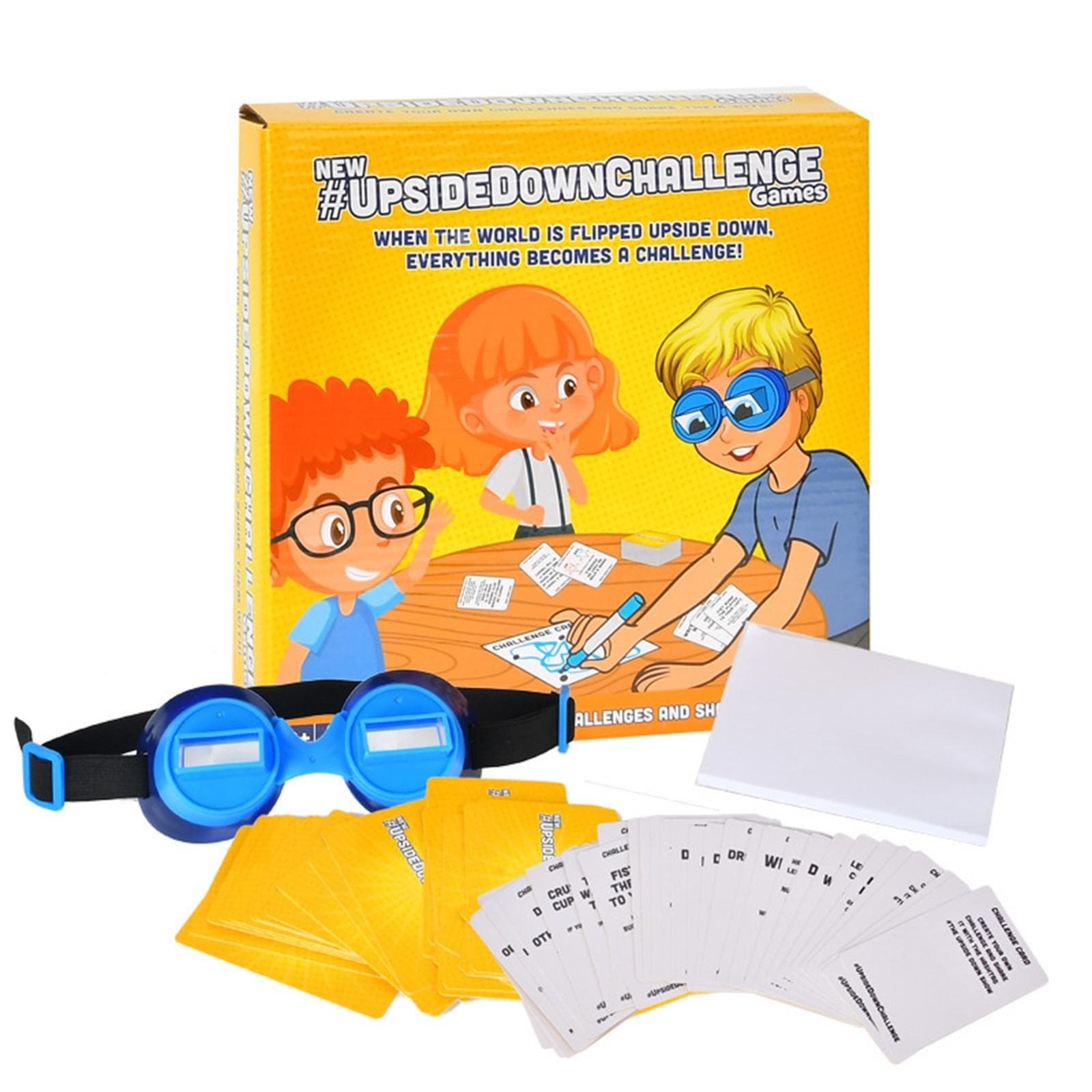 Upside Down Goggles Challenge Familienspiel für Kinder und Erwachsene - Lustige Kinderspiele für Jungen und Mädchen von 8-12 - Lustiger Spieleabend