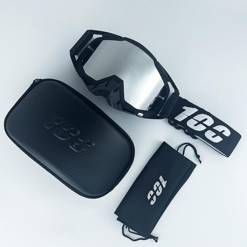100 Motocross-Brille HD-Linse Herren Motorradbrille Fahrbrille Damen Moto MX MTB Sonnenbrille Dirtbike-Zubehör