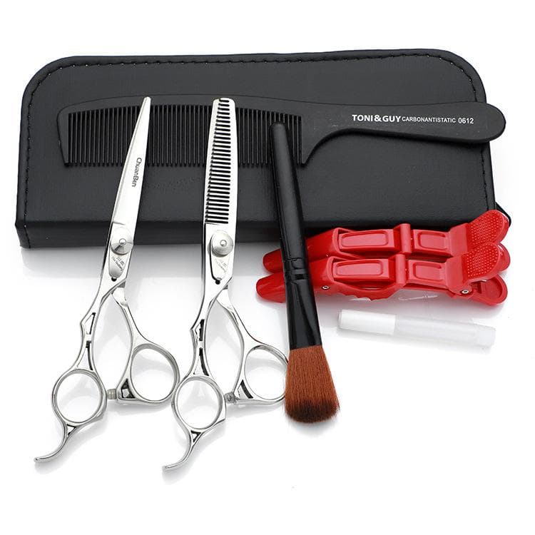 Linkshänder-Haarschneideschere, Linkshänder-Friseurschere, Superschnelle 6-Zoll-Linkshänderschere, Effilierschere mit flachem Schliff,