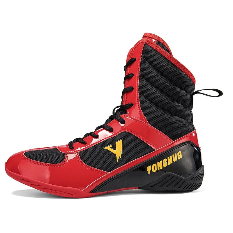 Neue Herren Boxschuhe Atmungsaktive Trainer Rutschfeste Trainings-Kampf-Sneakers Abriebfeste Kampfausrüstung Sport Boxstiefel cm