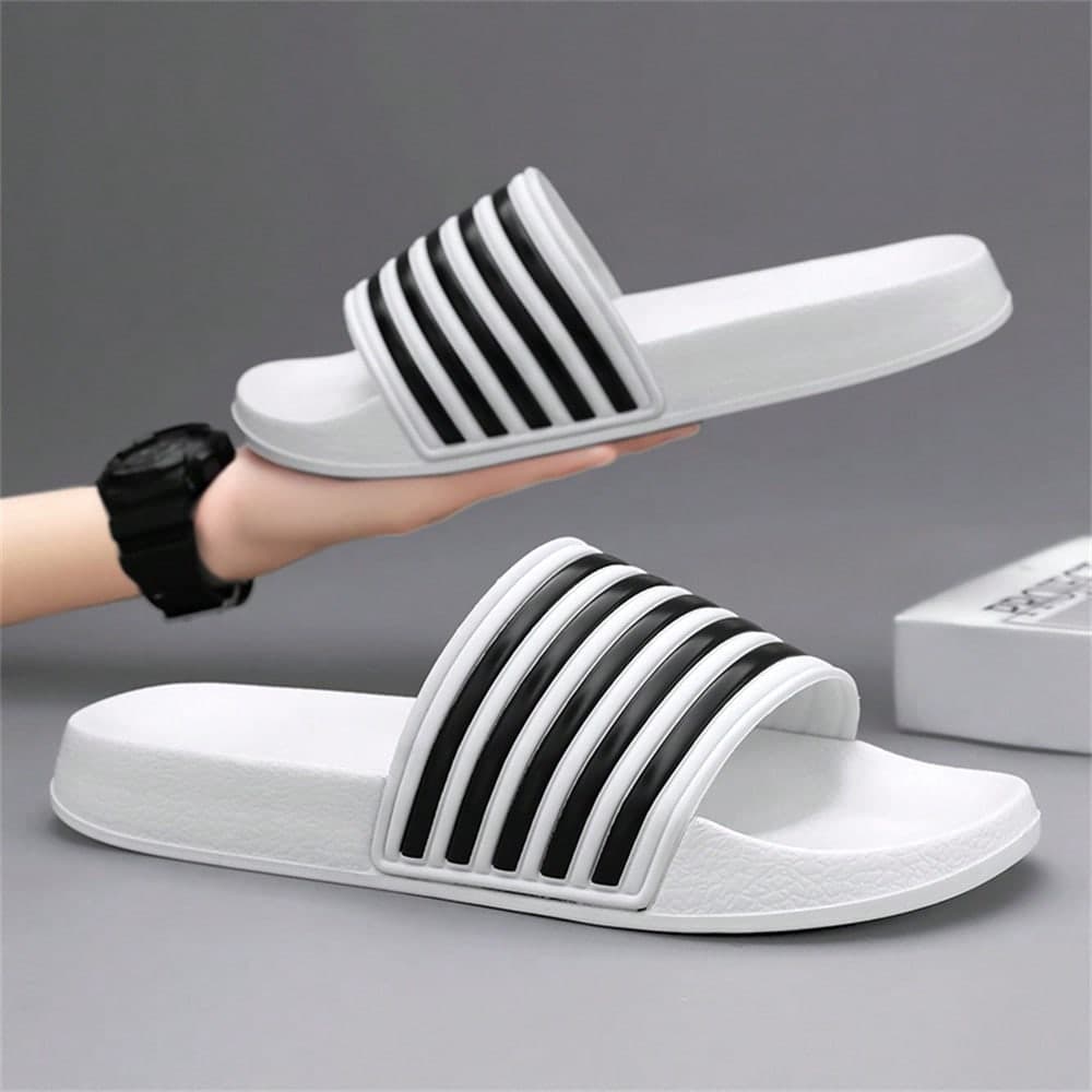 Paar-Hausschuhe für Herren, gestreift, mit weicher Sohle, Strand- und Outdoor-Sandalen, unverzichtbar für Zuhause und Reisen, Damen-Hausschuhe,
