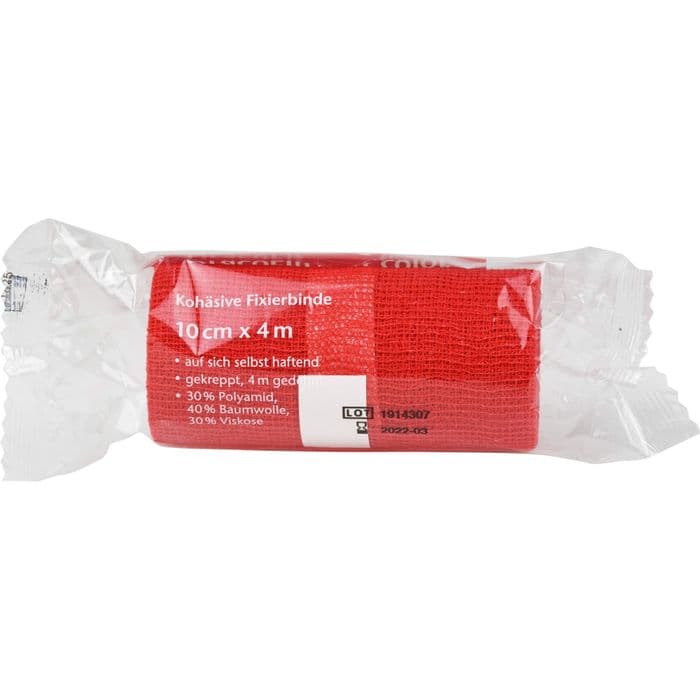 DRACOELFI haft color elast.Fixierb.10 cmx4 m rot 1 St.