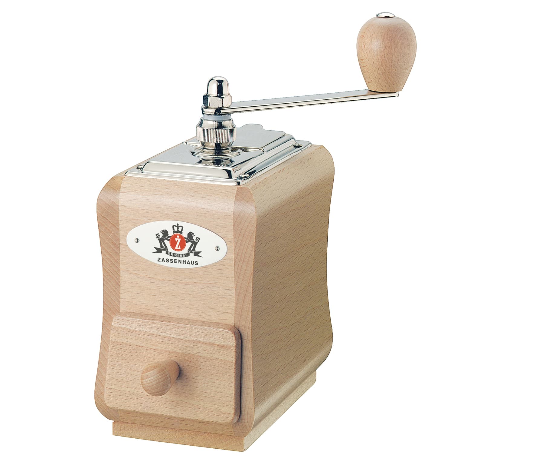 Kaffeemühle ''Santiago'' natur robustes Holz + hochwertige Handarbeit