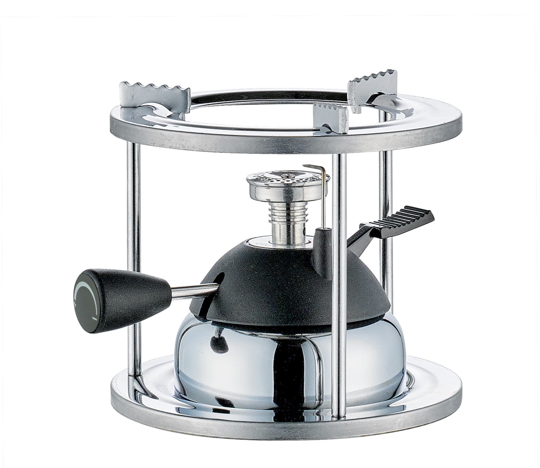 Gasbrenner-Set Fiamma,Ø 12cm, Höhe 11 cm inkl. Rechaud aus Metall, stufenlos verstellbar,