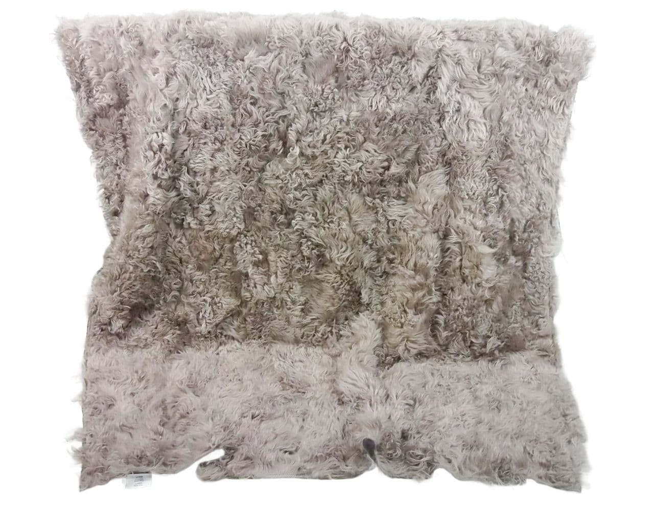 Wohndecke aus Merino Lammfell in Taupe
