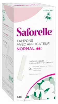 Saforelle 16 Tampons der Stärke „Regular“ mit Applikator