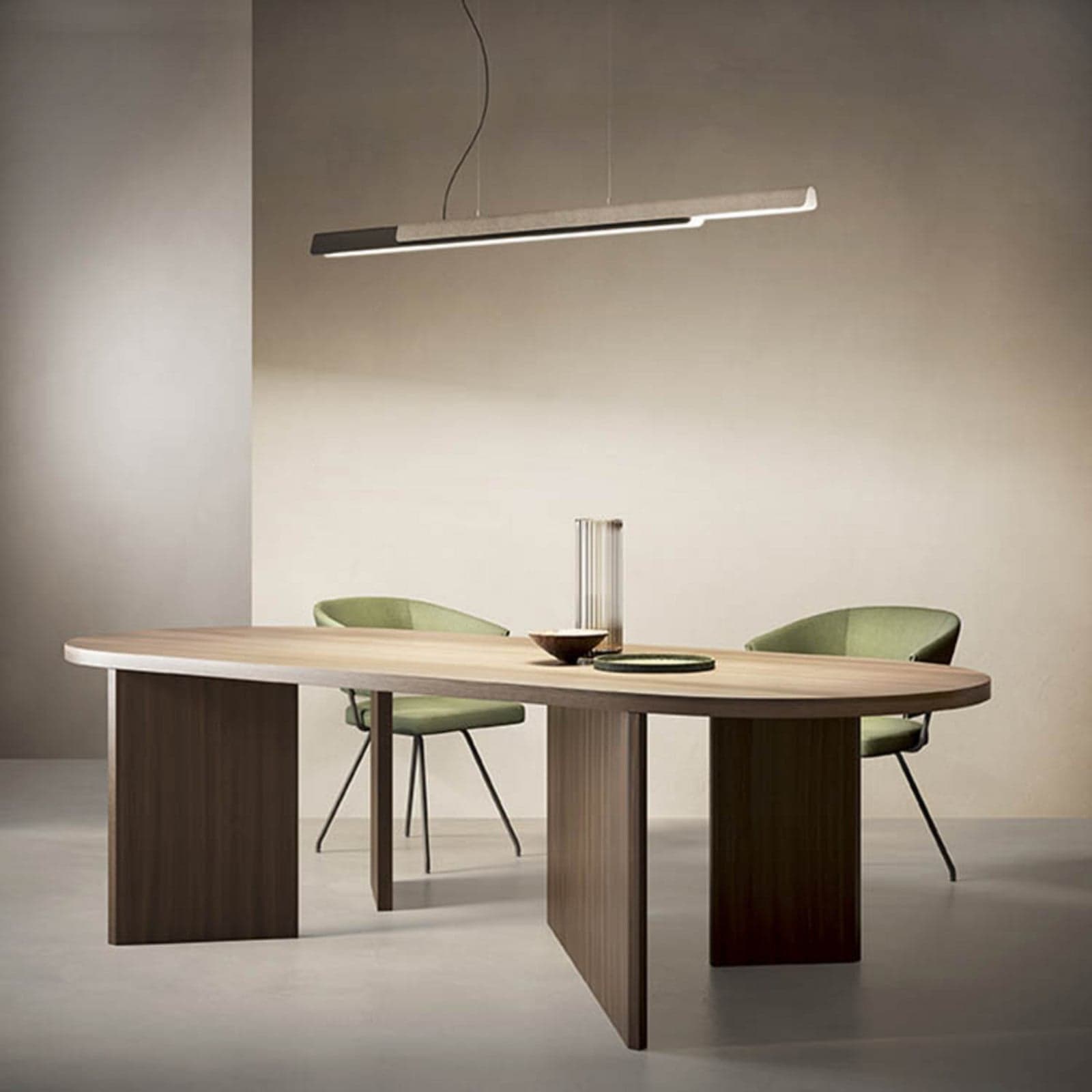 Dala Linear Pendelleuchte 3000K Dark Grey/Concrete - KDLN - Küche - Design - Metall - Einflammig