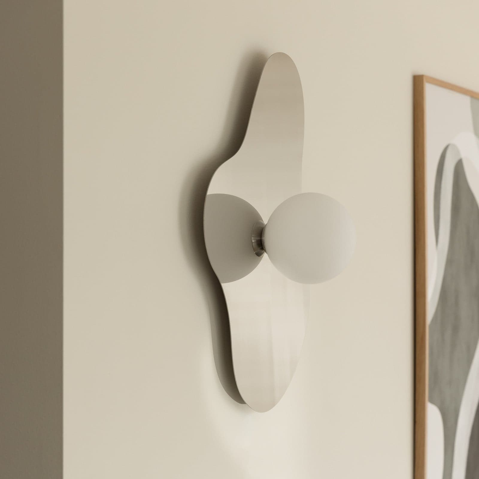Illusion Wandleuchte chrom Glas 60 cm Globen Lighting - Wohnzimmer - Modern - Einflammig
