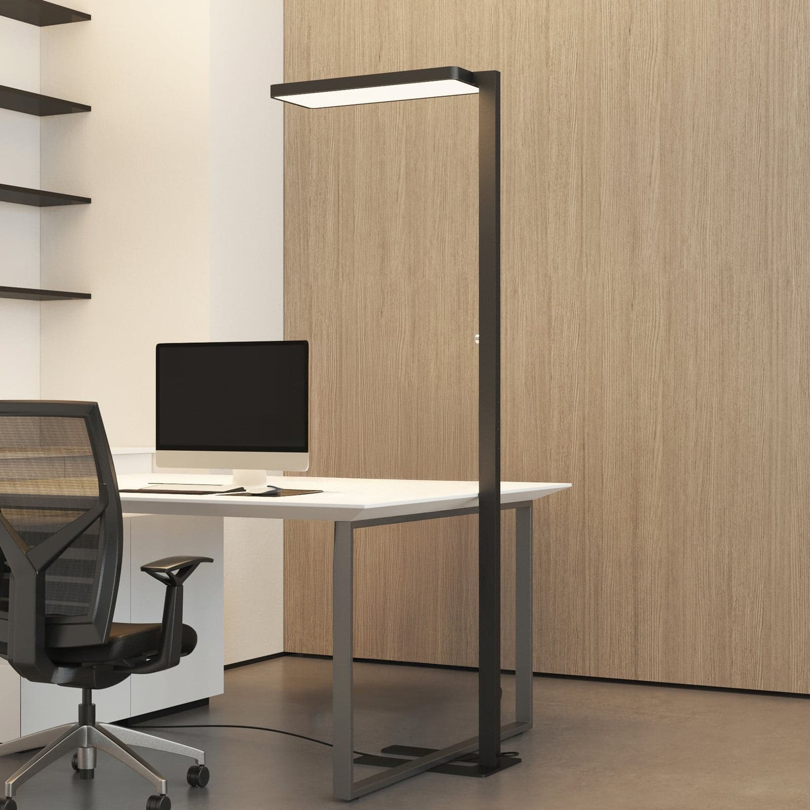 Timon LED Stehleuchte Schwarz - Arcchio - Arbeitszimmer / Büro - Modern - Aluminium - Einflammig