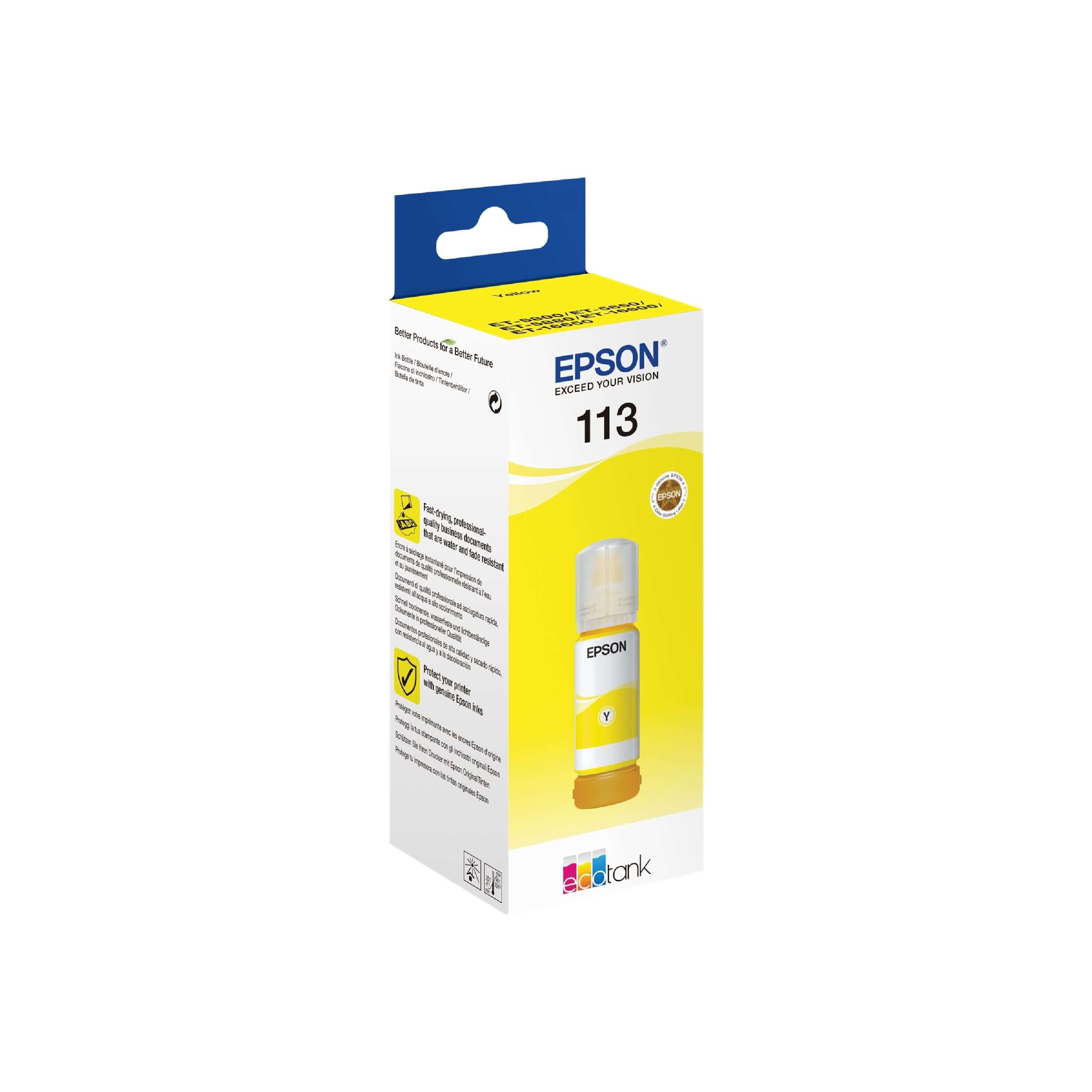 Original Epson Tintenpatrone C13T06B440 / 113 Gelb