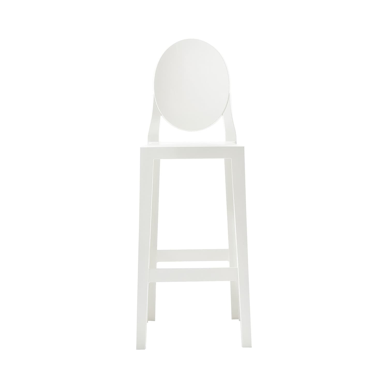 Kartell - Hochstuhl Ghost - Weiß - Polykarbonat - Designer Philippe Starck
