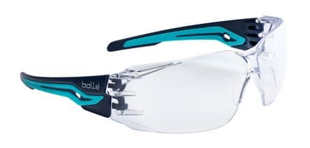Bolle Safety SILEX Schutzbrille, Carbonglas, Klar, Rahmen aus Thermoplast-Gummi, Polycarbonat