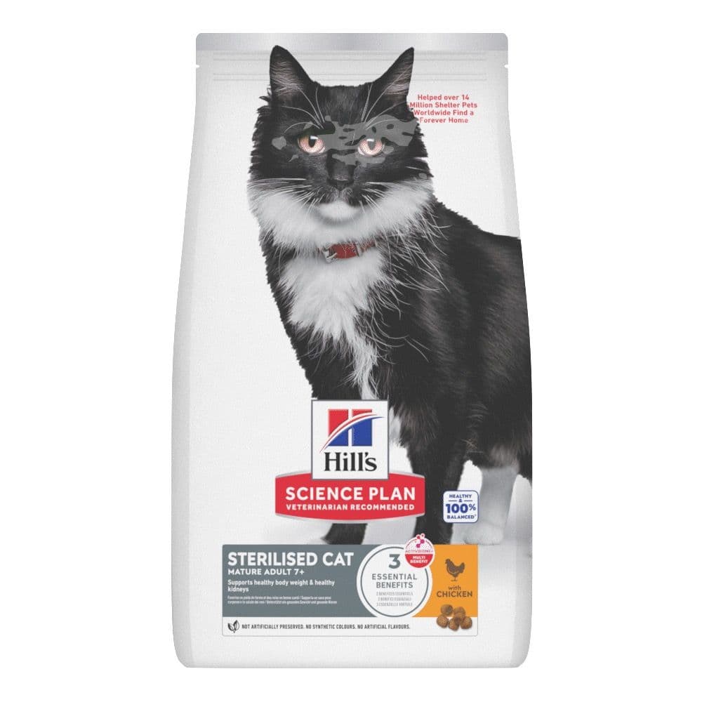 Hill's Science Plan Sterilised Cat Mature Adult 7+ Huhn - 10 kg