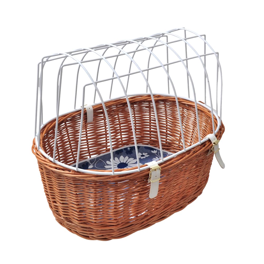 Aumüller Hunde-Fahrradkorb für Gepäckträger mit Schutzgitter - Größe S: L 48 x B 34 x H 44 cm