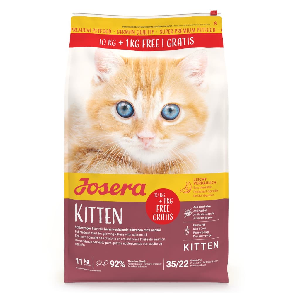 1 kg gratis! 11 kg Josera - Kitten
