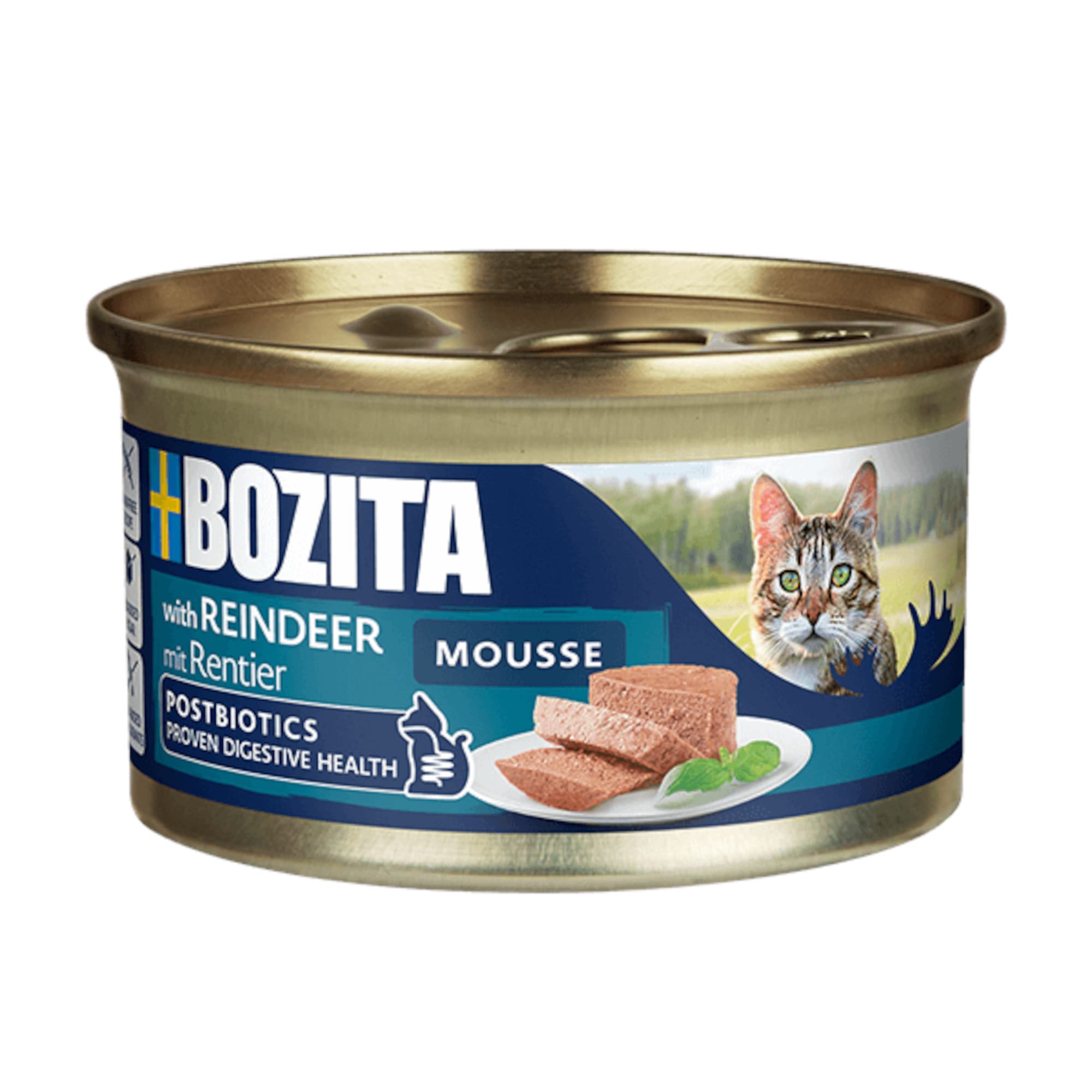 Bozita Mousse Postbiotics 12 x 85 g - Rentier