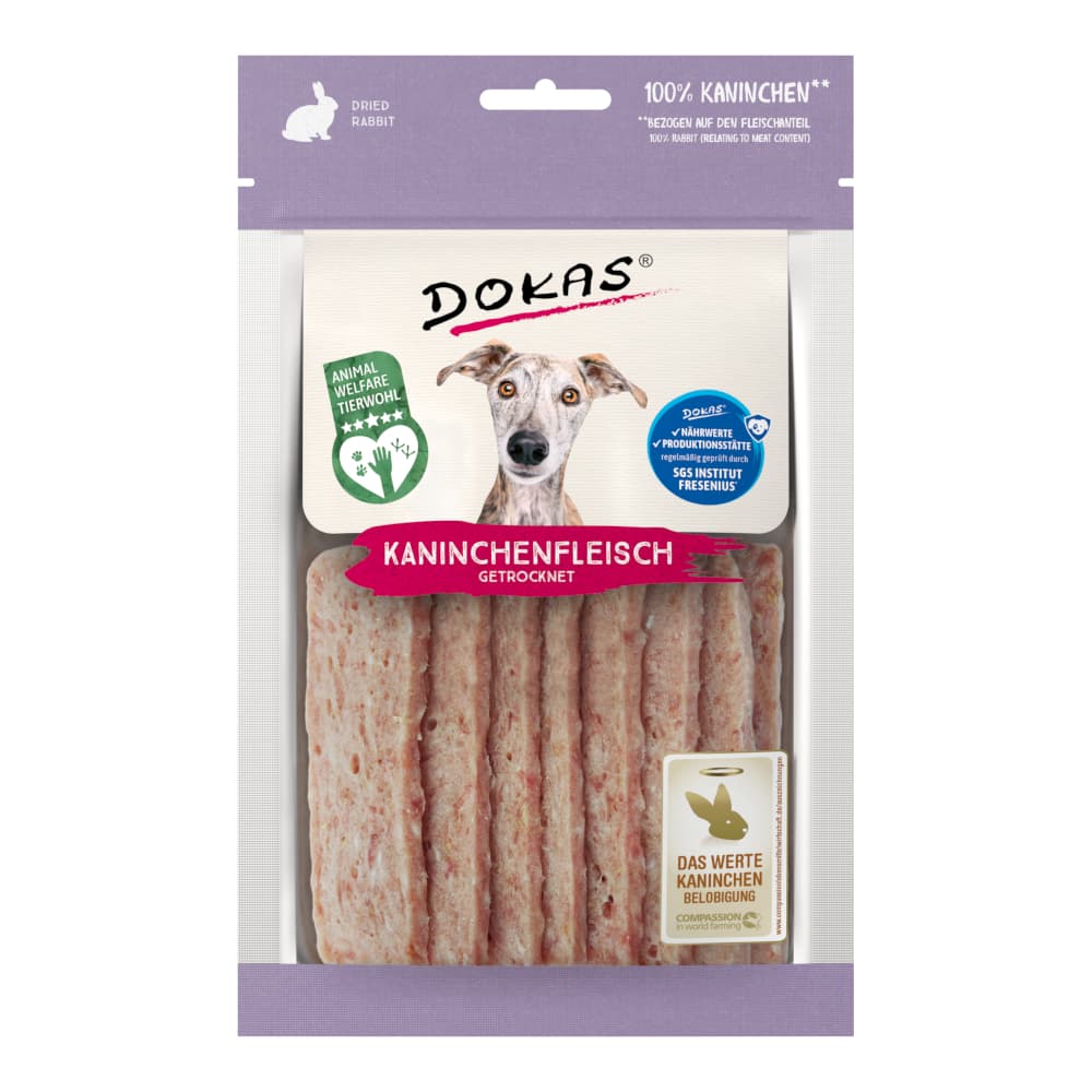Dokas Fleischsnack mit Kaninchen - 70 g