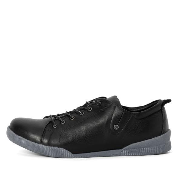 Andrea Conti Damen Lederslipper schwarz