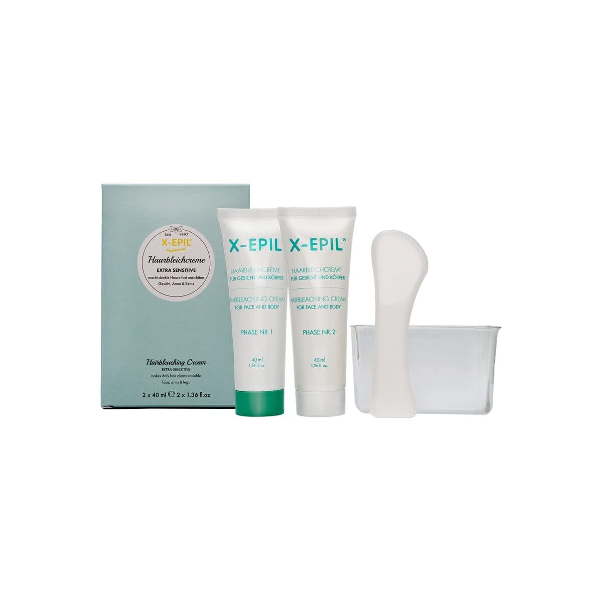 X-Epil Haarbleichcreme Extra Sensitiv 2 x 40 ml