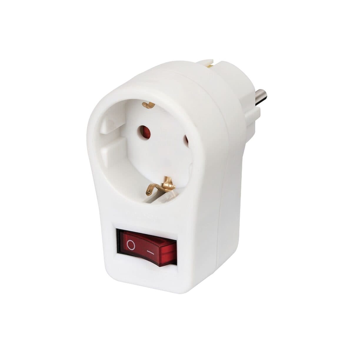 Brennenstuhl Steckdosenadapter Zwischenstecker + Schalter weiss