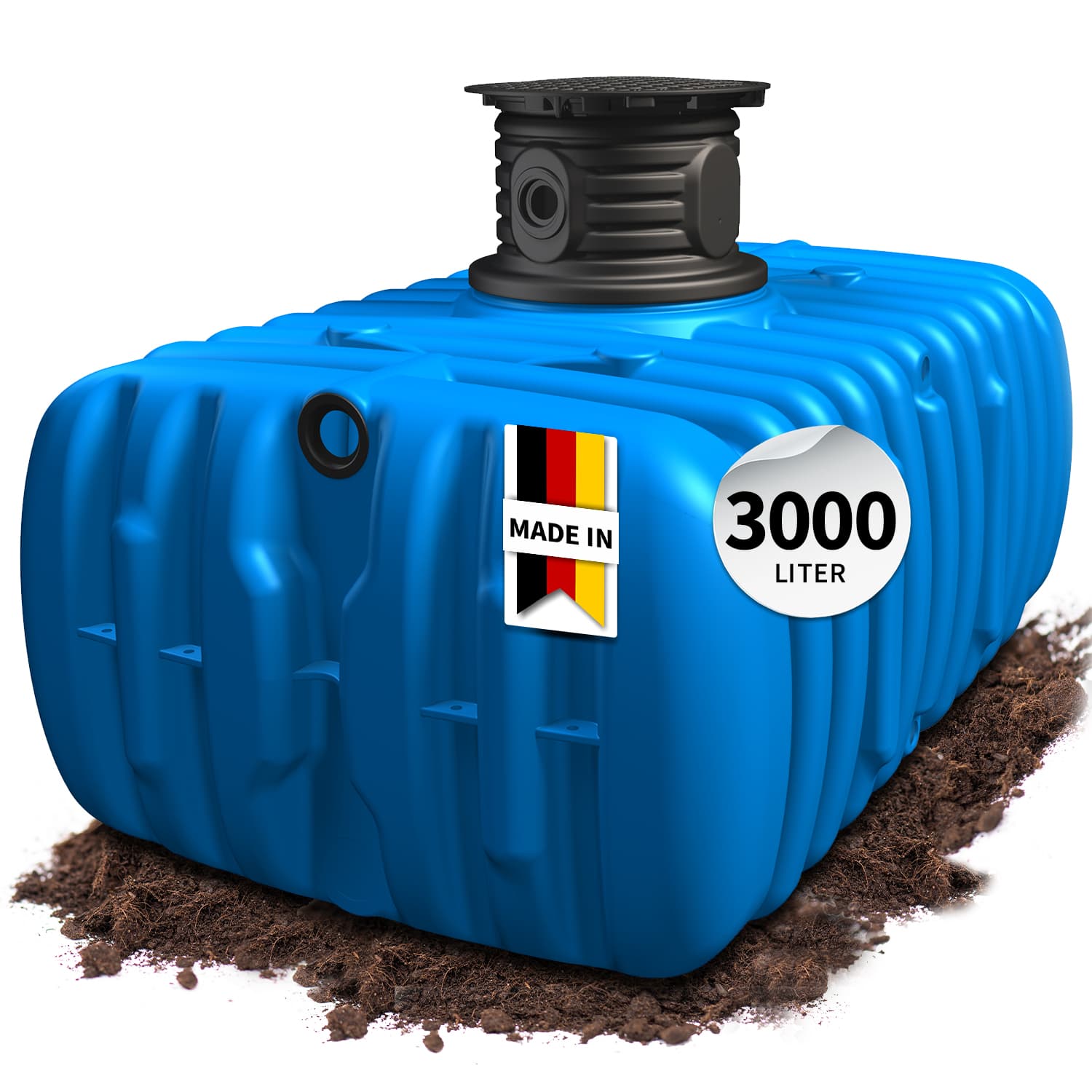 4rain FLAT M Flachtank 3000 Liter inkl. Schachtverlängerung