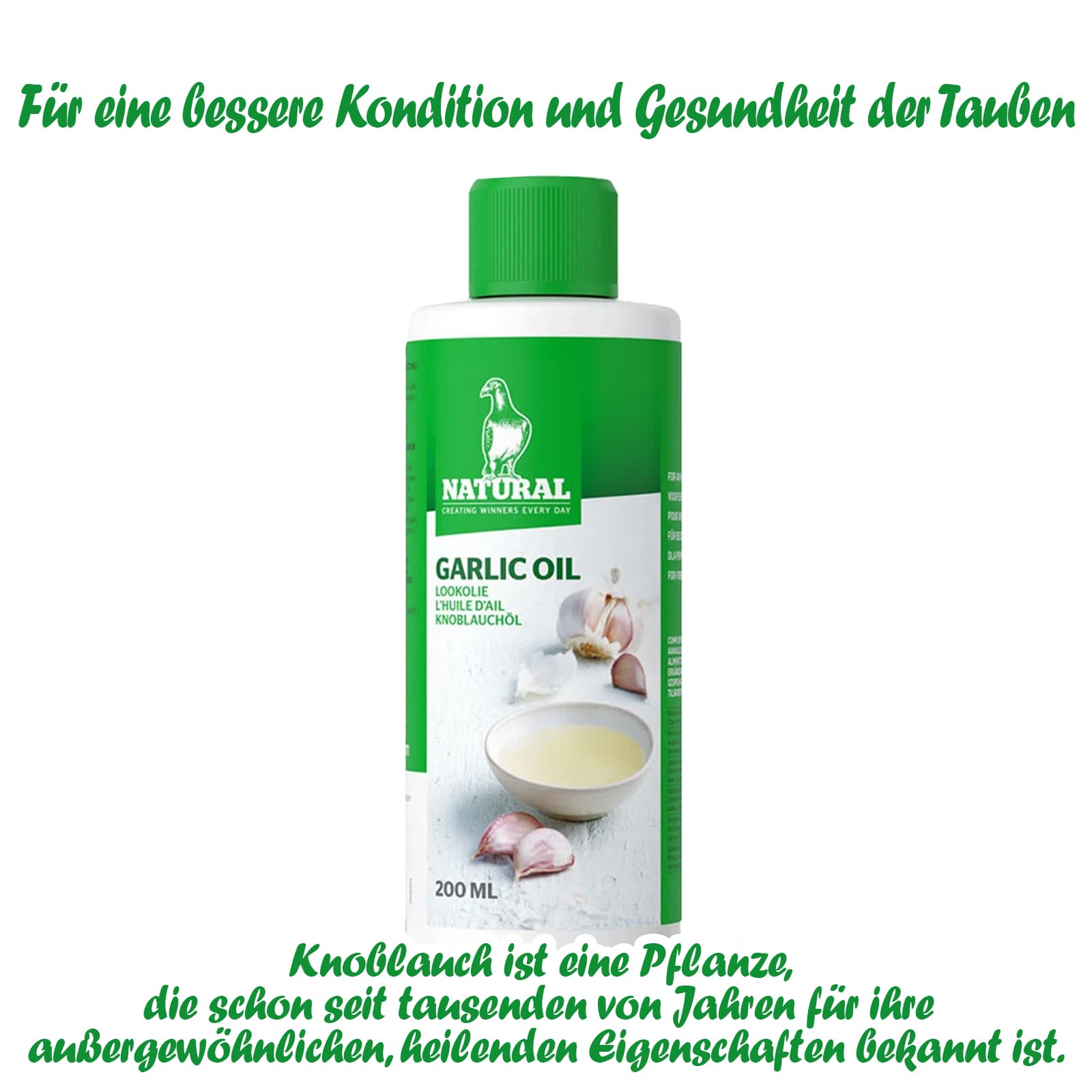 Natural - Knoblauchöl - Kondition & Gesundheit - 200 ml