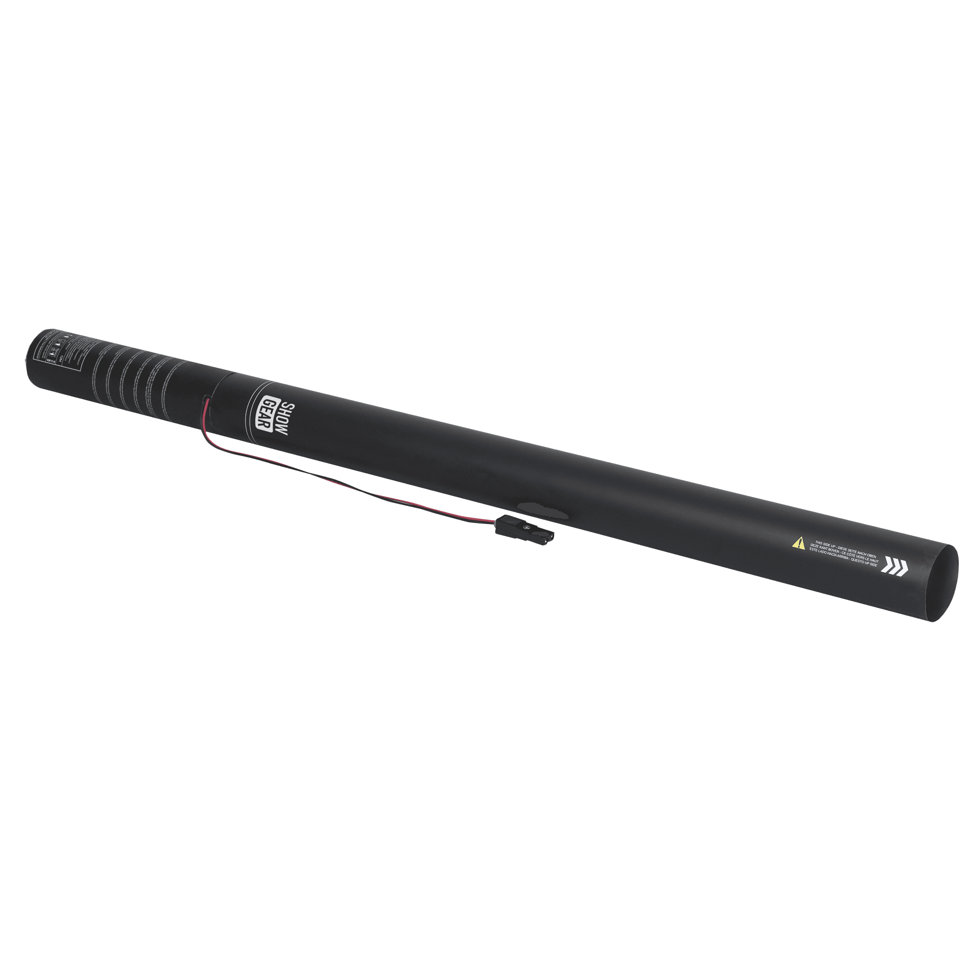 Showgear Electric Confetti Cannon Pro 80 cm, weiß silber, feuerhemmend