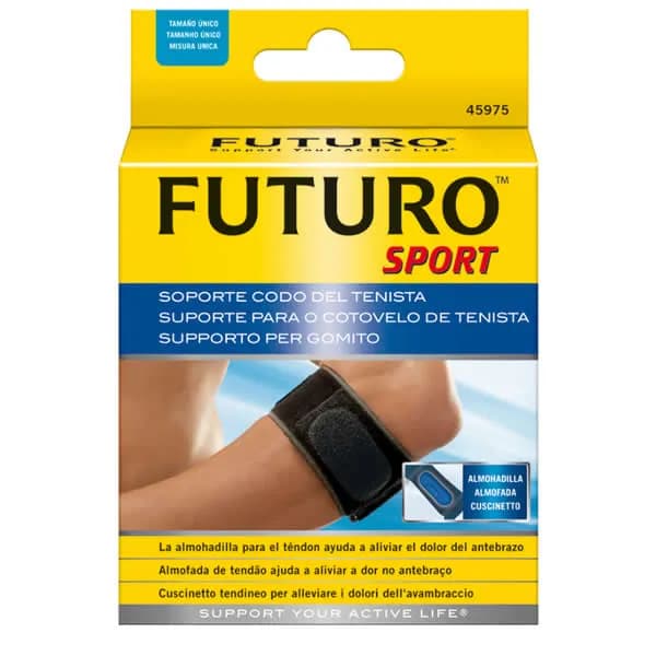 Tennis Elbow Strap, Black - Adjustable Elbow Support for Tendonitis, Tennis Elbow or Golfers Elbow - Moderate Support Suitable for Men and Women