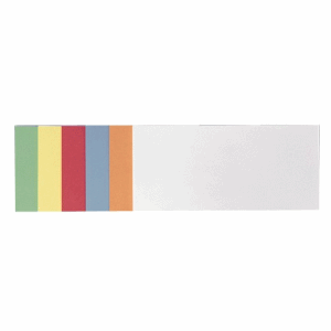 Moderations-Karte Rechteck 9,5x20,5cm sortiert VE=300 Stück selbstklebend