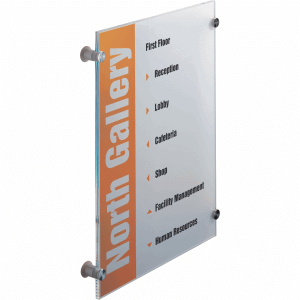 Türschild Crystal Sign 297x420mm farblos