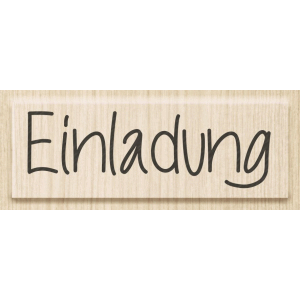 Motivstempel 'Einladung' 6,5x2cm