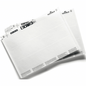 Beschriftungsschilder Labelfix Scanfix C-Profile weiß 200x40mm VE=20 Bogen