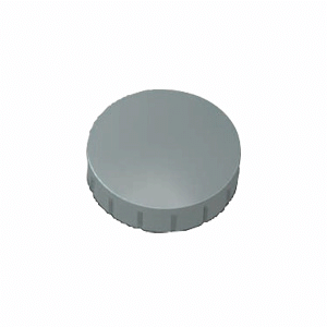 Rundmagnet Solid 24 mm 0,6 kg Haftkraft 10 Stück grau