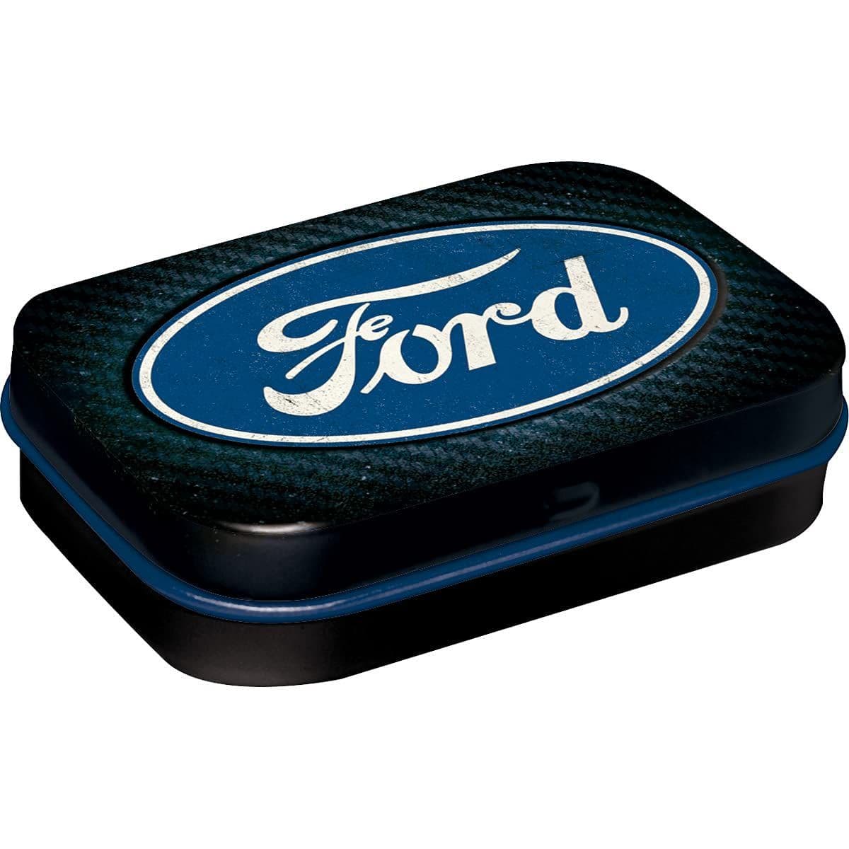 Nostalgic-Art - Pillendose - Ford - Ford Logo Blue Shine