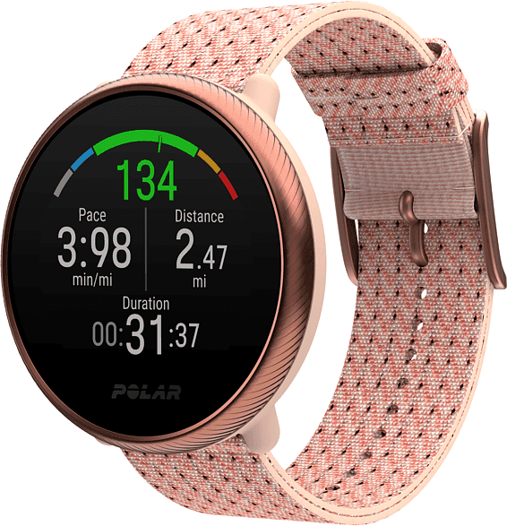 Polar Ignite 2 (S) Smartwatch, faserverstärktes Polymer, 43 mm