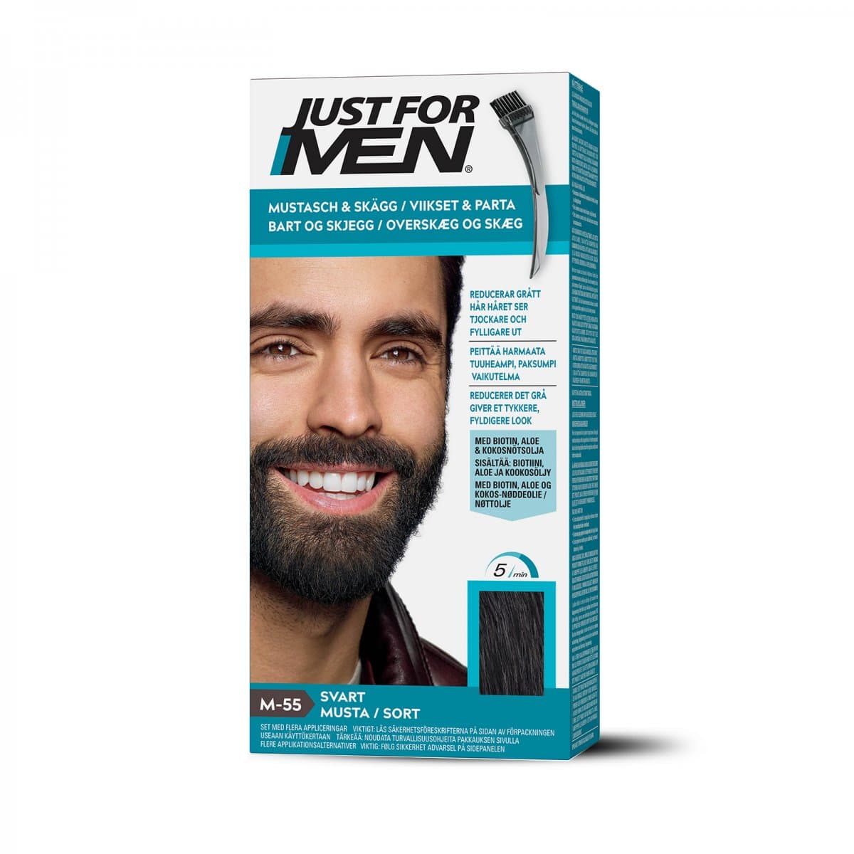 Just For Men Bart- und Kotelettenfarbe – Schwarz