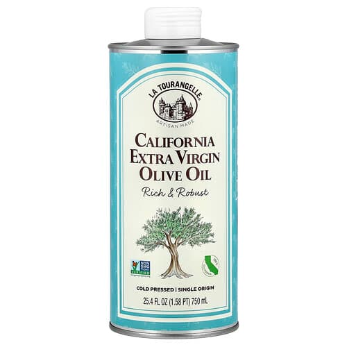 La Tourangelle, California Extra Virgin Olive Oil, natives Olivenöl extra, reichhaltig und robust, 750 ml (25,4 fl. oz.)