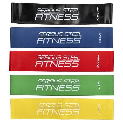 Serious Steel Fitness, 12 Zoll Mini-Loop-Pack, 5 Stück