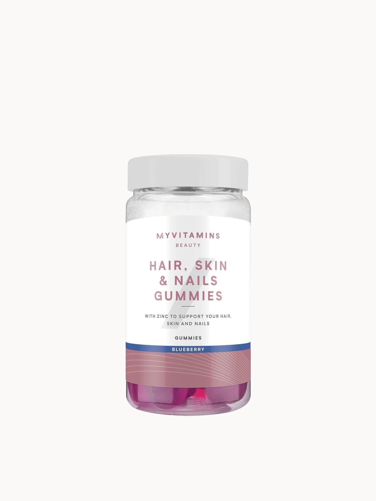 Myvitamins Hair Skin and Nails Gummies - 60 Gummies - 30servings - Blueberry