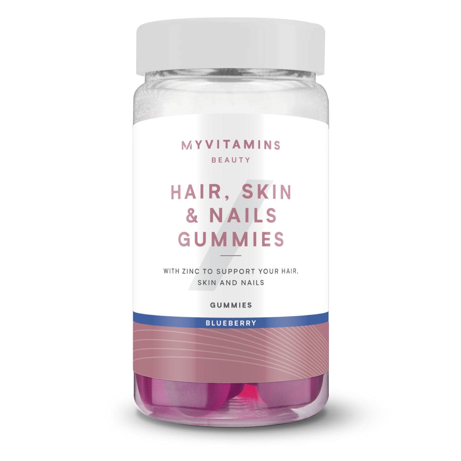 Myvitamins Hair Skin and Nails Gummies - 60 Gummies - 30Portionen - Heidelbeere