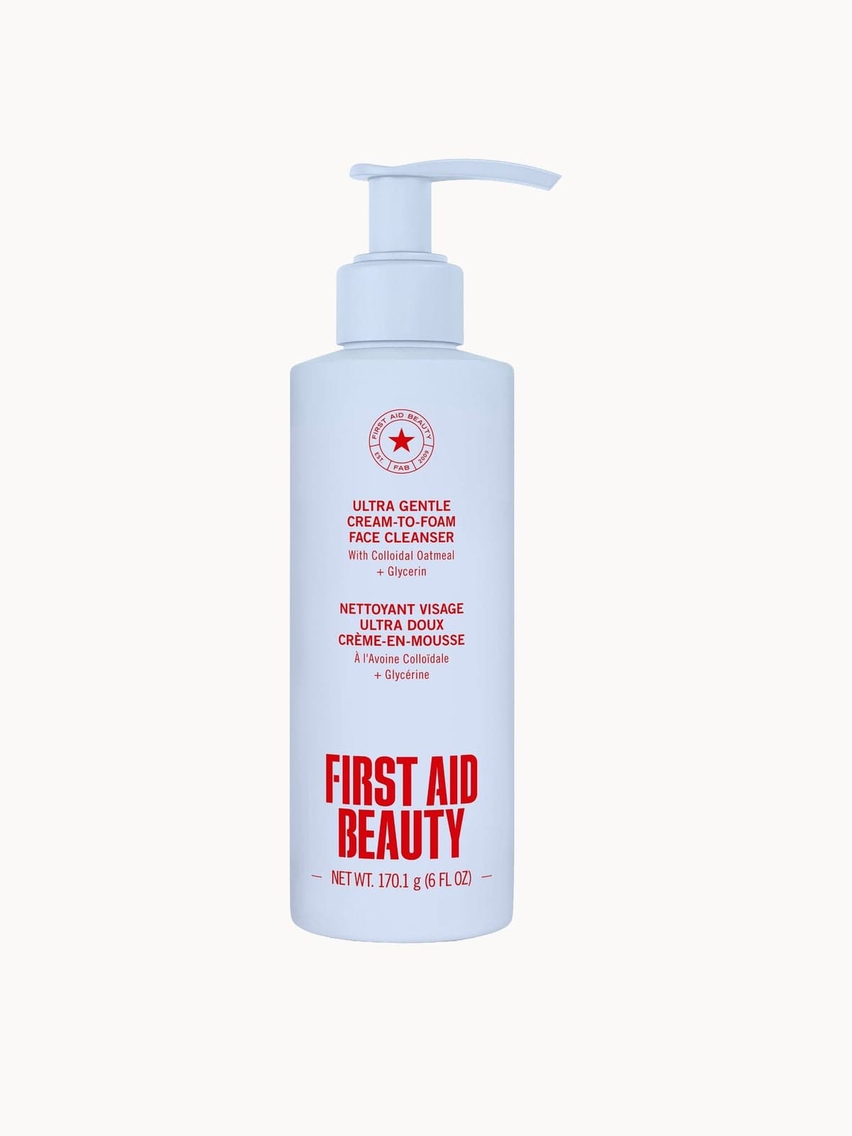 First Aid Beauty Ultra Gentle Cream-to-Foam Cleanser (6oz)