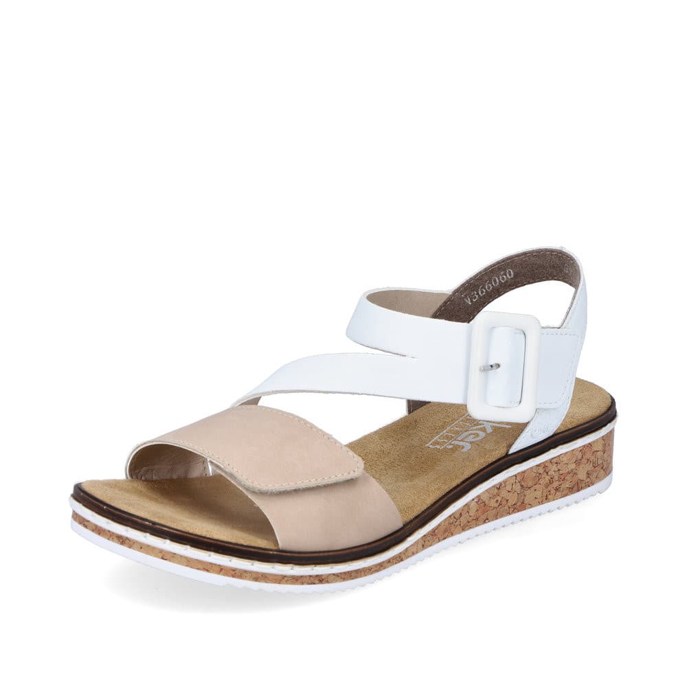Rieker V3660-60 - Rieker Sandalen Beige (Rieker Sandalette Beige)