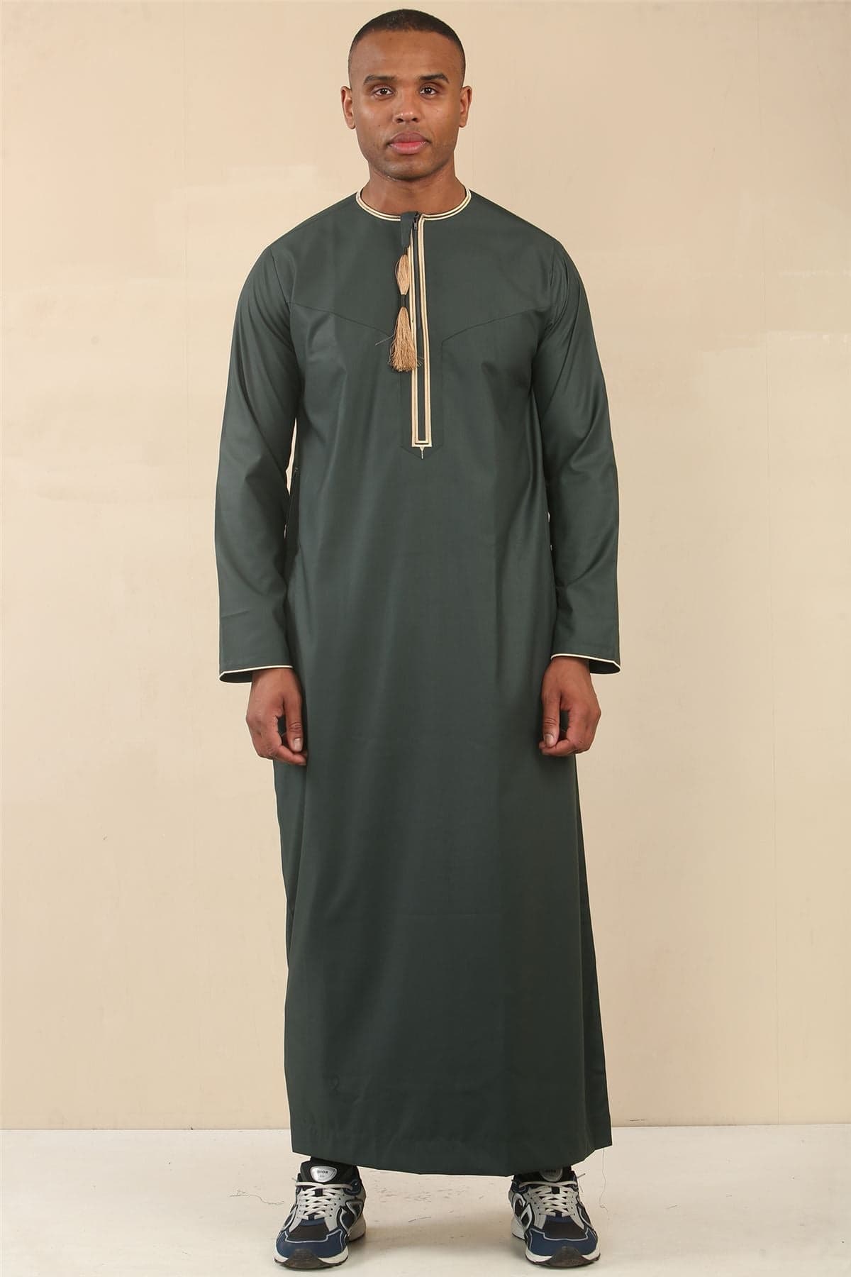 Herren Oman Eid Green Thobe Saudi Emirati Jubba Robe