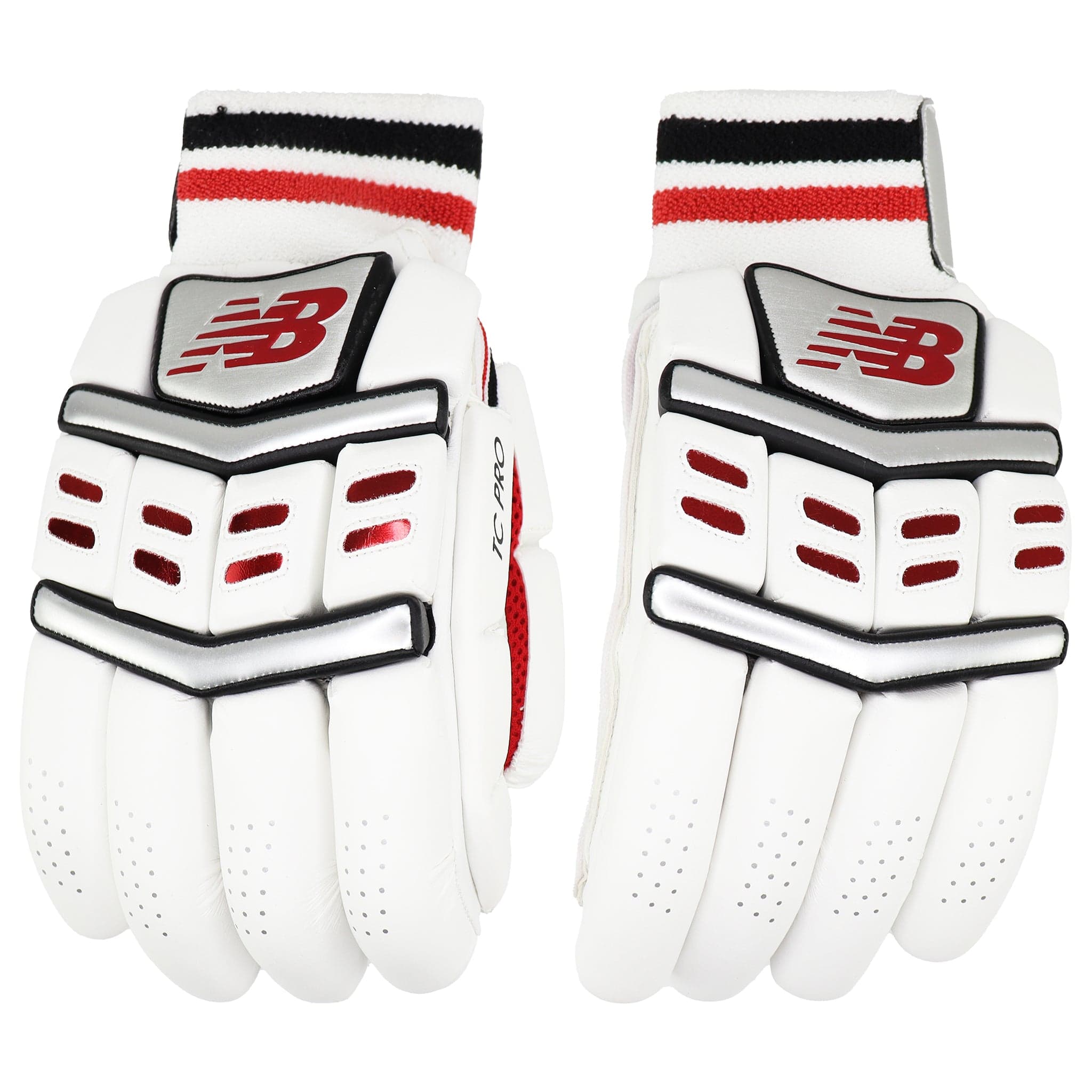 New Balance TC Pro Erwachsene Herren Weiße Cricket Schlaghandschuhe