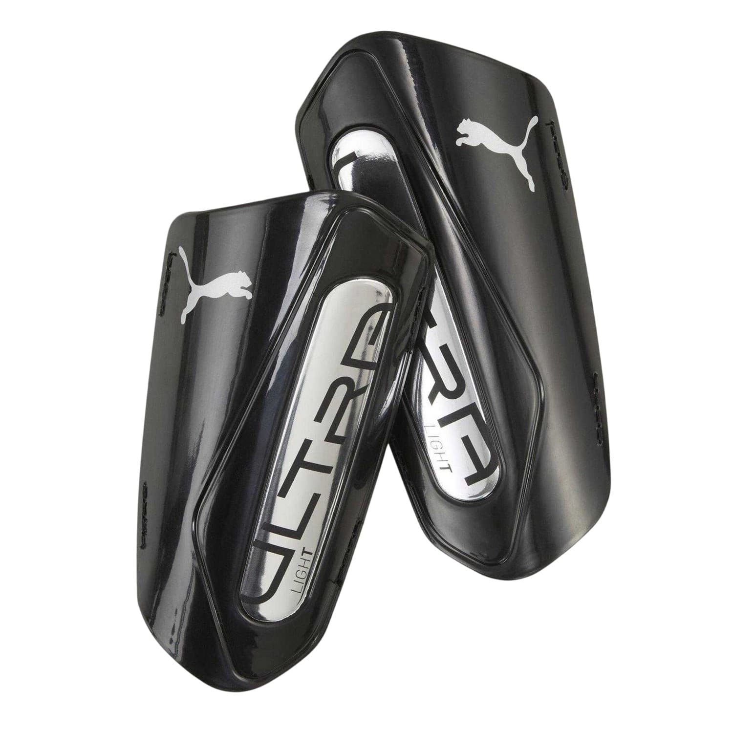 Puma - Schienbeinschutz für Herren/Damen Unisex, leicht (Schwarz/Silber)
