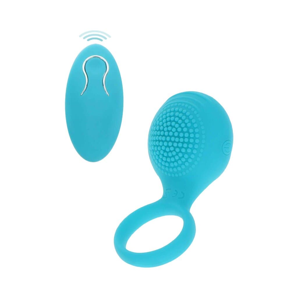 TOYJOY Tickle Brush C-Ring Penisring Blau ⌀ 3,5 cm