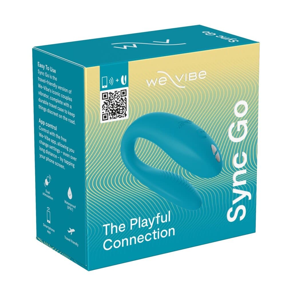 WE-VIBE Sync Go Paarvibrator Türkis 7,7 cm ⌀ 3 cm