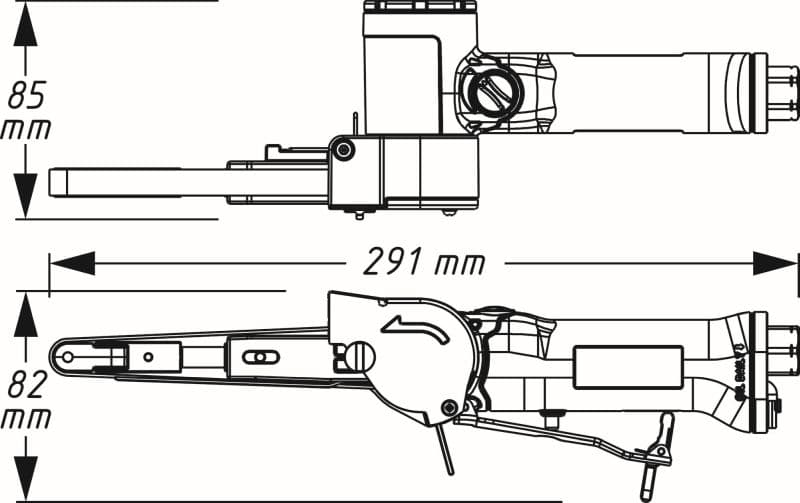 HAZET Bandschleifer (Druckluft) 9033n4