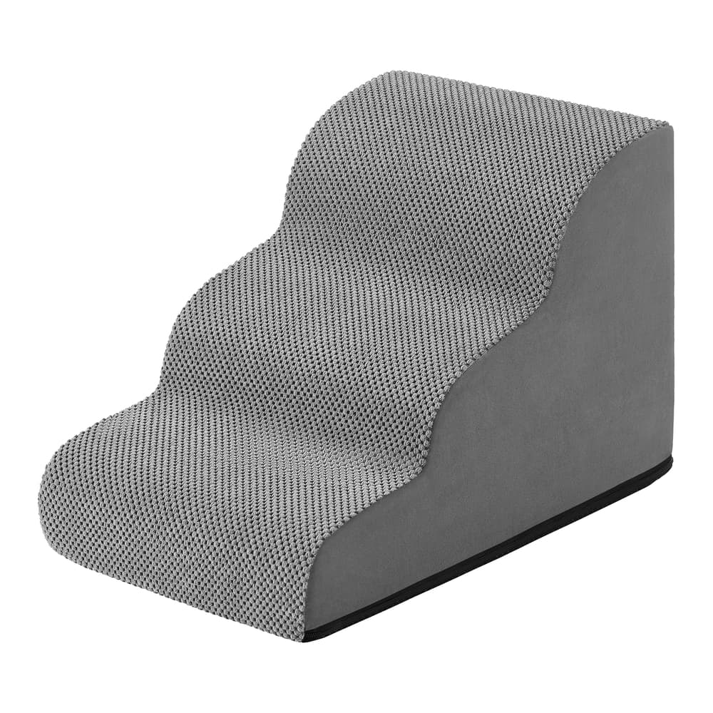 Hundetreppe, 3-stufig-Haustiertreppe, Waffelcord